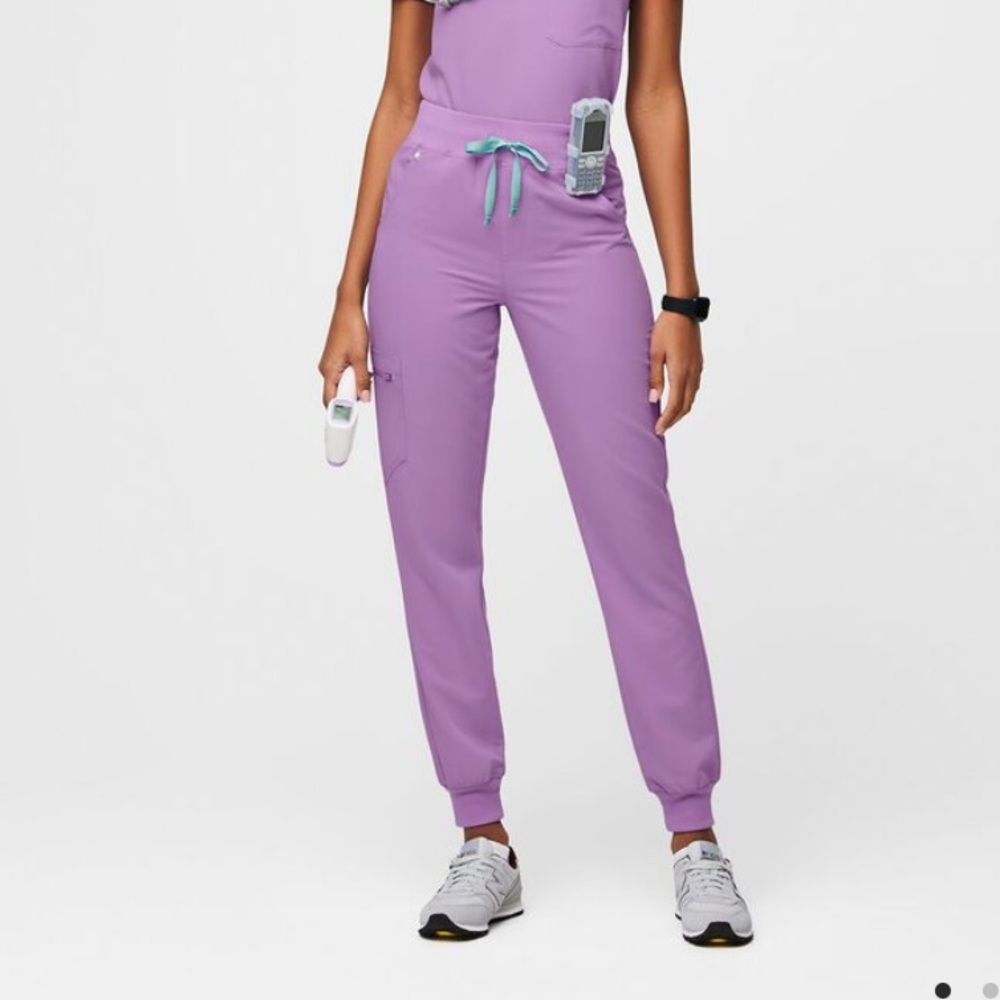 Figs Lilac High Waisted Zamora Joggers